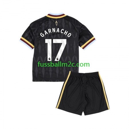 Fußballtrikots Aston Villa Alejandro Garnacho 17 Kinder Auswärts Trikotsatz 2026-2027 Fußballtrikots Aston Villa Alejandro Garnacho 17 Kinder Auswärts Trikotsatz 2026-2027